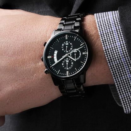 To My Man - Engraved Premium Chronograph Watch - SS524