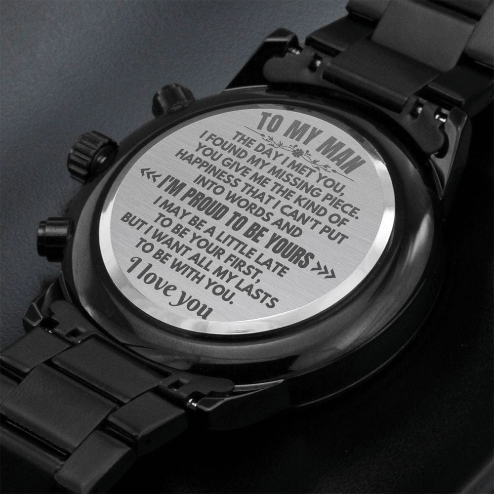 To My Man - Engraved Premium Chronograph Watch - SS524
