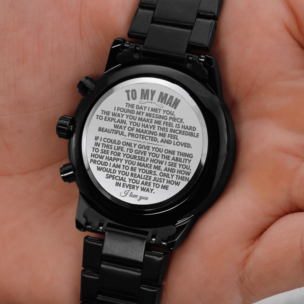 To My Man - Engraved Premium Watch - SS163