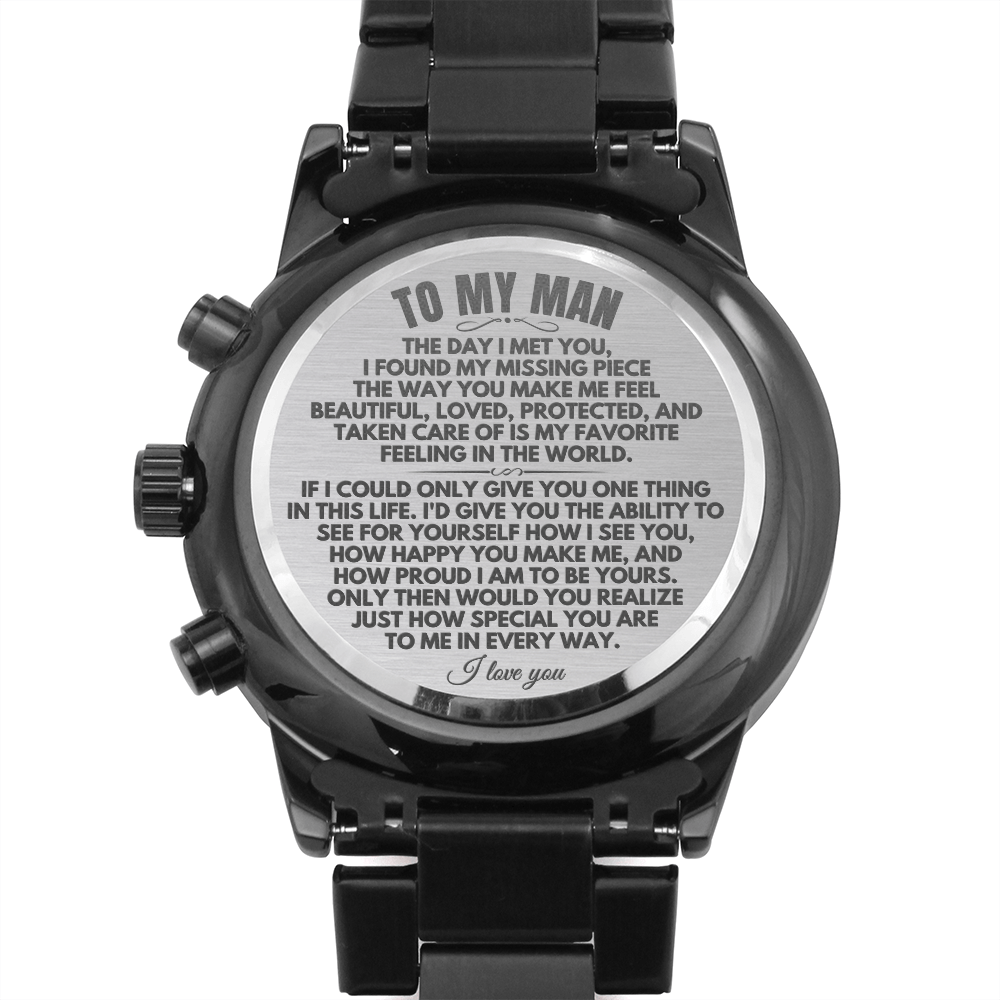To My Man - Engraved Premium Watch - SS165