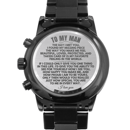 To My Man - Engraved Premium Watch - SS165