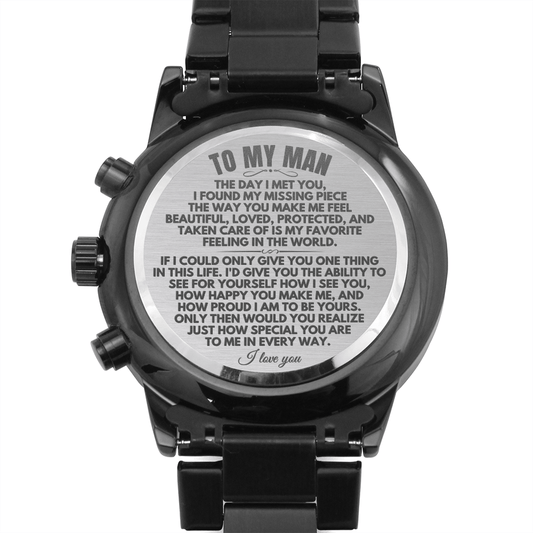 To My Man - Engraved Premium Watch - SS165