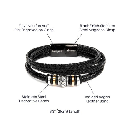To My Man | Love You Forever | Braided Bracelet Gift Set - SS578