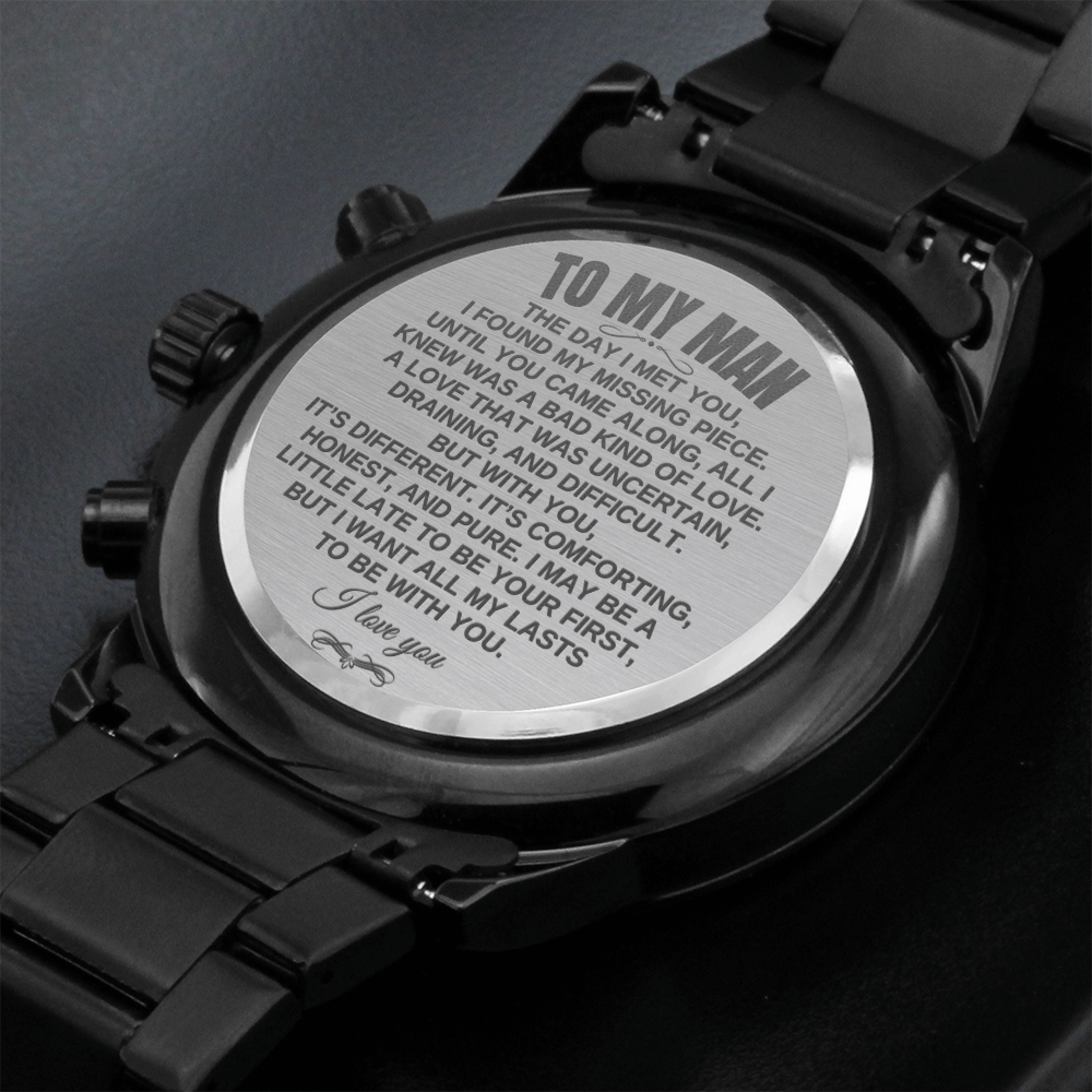 To My Man - Luxury Engraved Watch - SS18