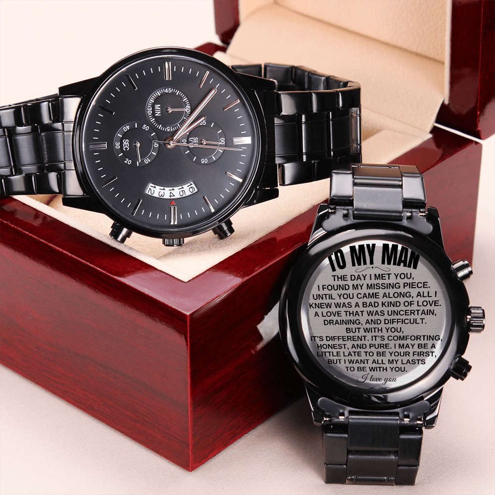 To My Man - Luxury Engraved Watch - SS18