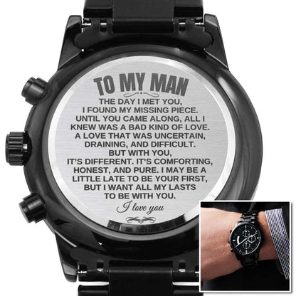 To My Man - Luxury Engraved Watch - SS18