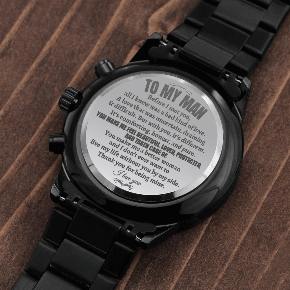 To My Man - Luxury Engraved Watch - SS26