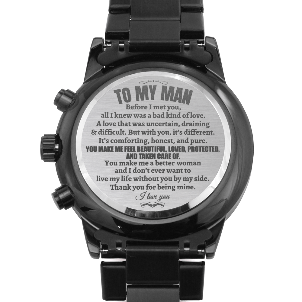 To My Man - Luxury Engraved Watch - SS26
