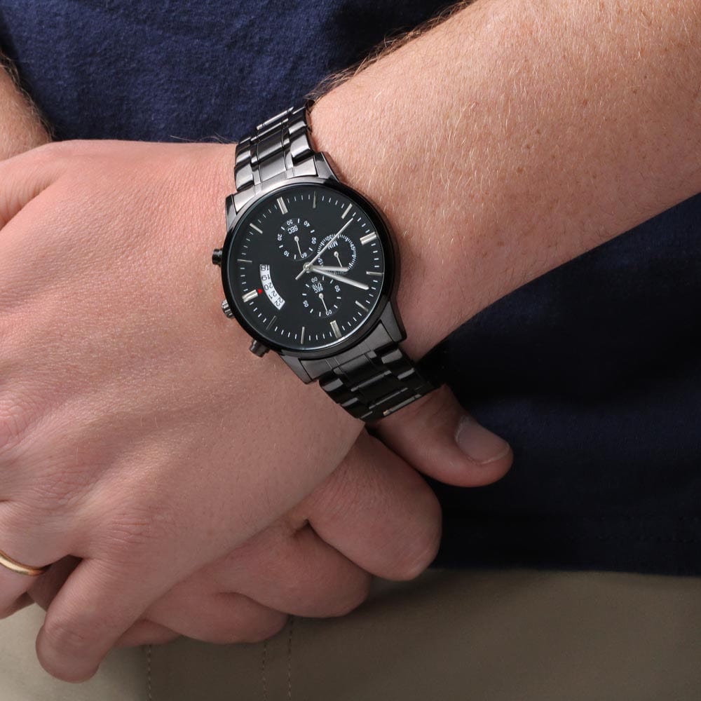 To My Man - Luxury Engraved Watch - SS48