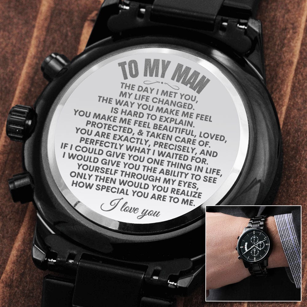 To My Man - Luxury Engraved Watch - SS48