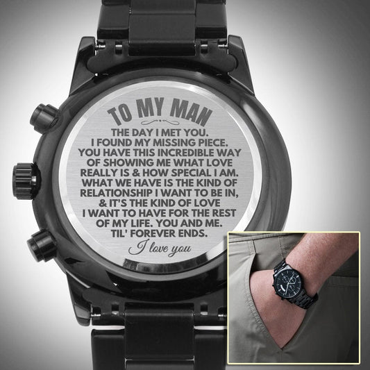To My Man - Luxury Engraved Watch - SS65v2