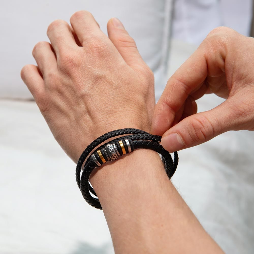 To My Man | My Missing Piece | Braided Bracelet Gift Set - SS584