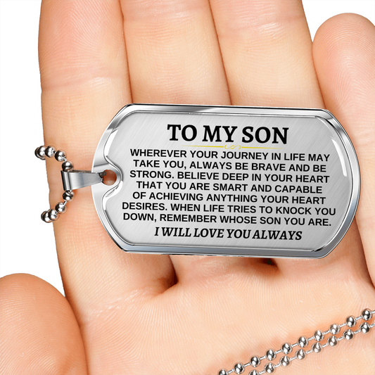 To My Son - Beautiful Love Tag - SS298