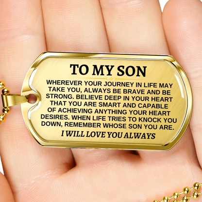 To My Son - Beautiful Love Tag - SS298