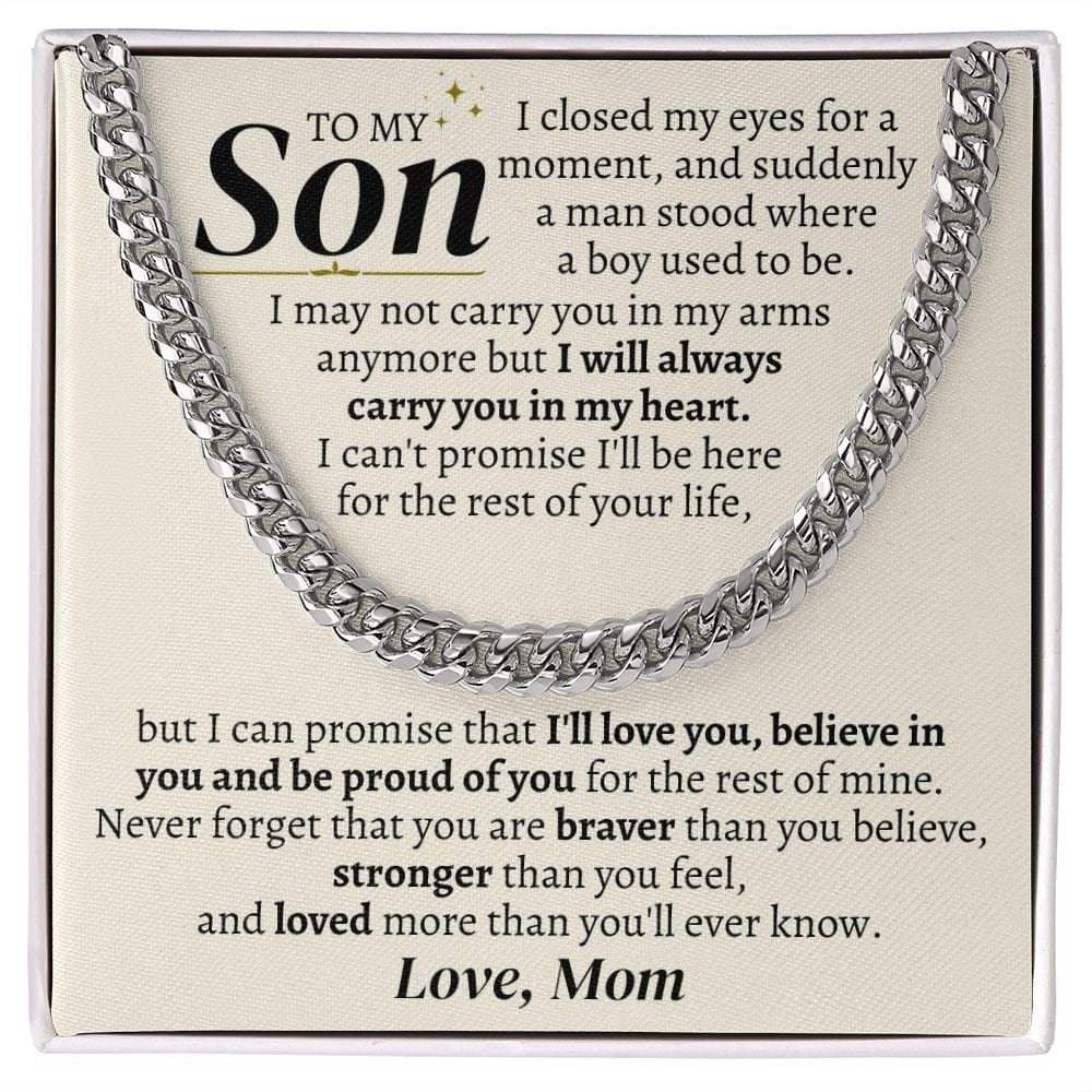 To My Son - I May Not Carry In My Arms Anymore - Gift Set - SS329
