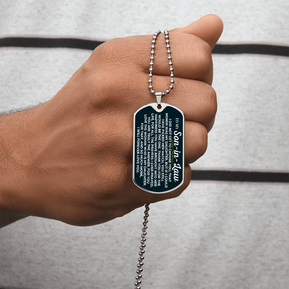 To My Son-in-Law - Love Tag - SS232SDT