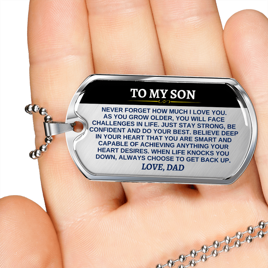 To My Son - Love, Dad - Love Tag - SS290D