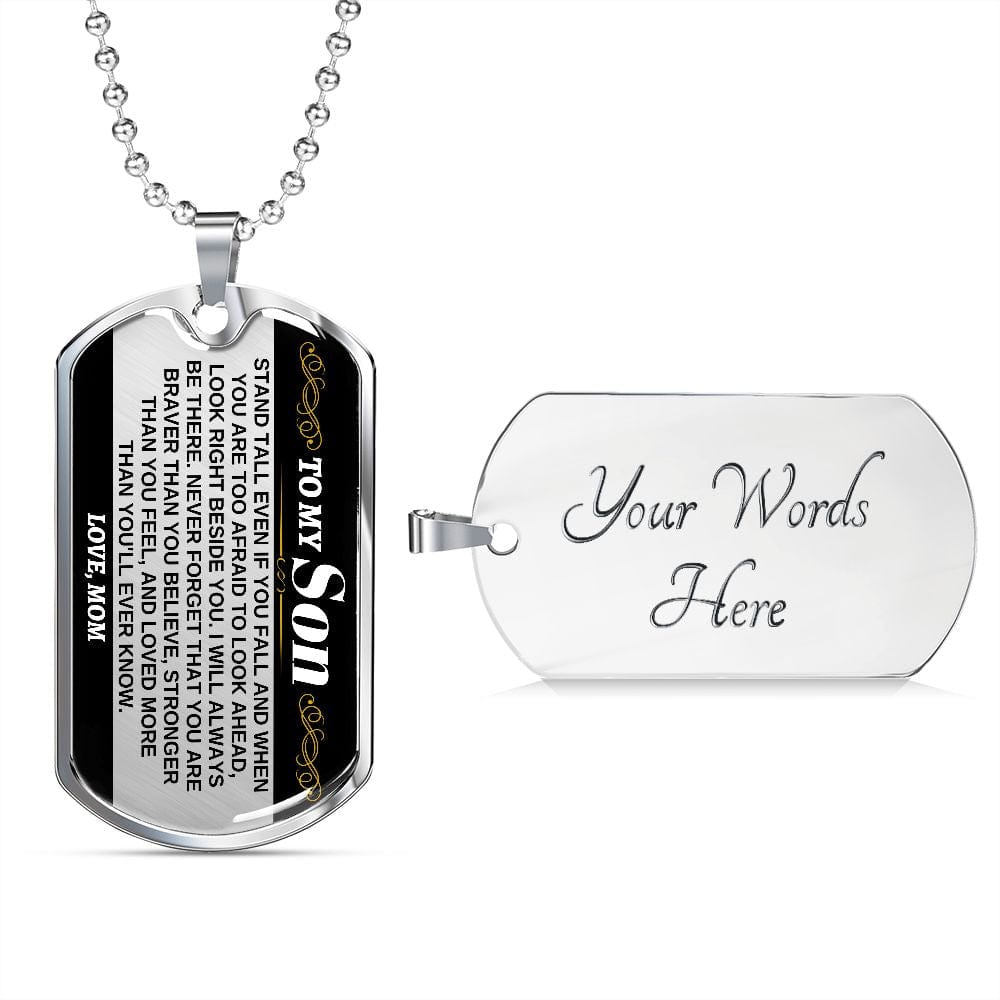 To My Son - Love, Mom - Beautiful Love Tag - SS306