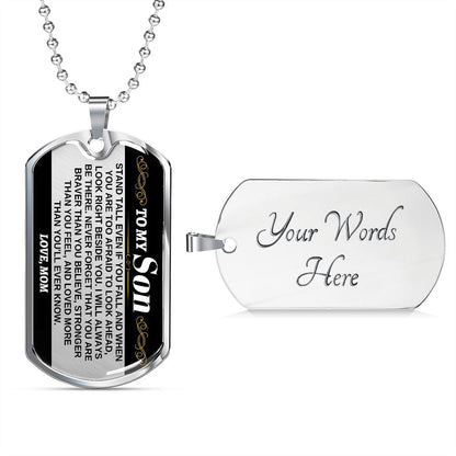 To My Son - Love, Mom - Beautiful Love Tag - SS306