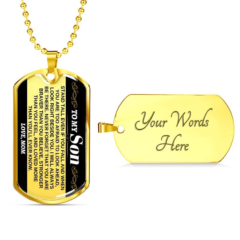 To My Son - Love, Mom - Beautiful Love Tag - SS306