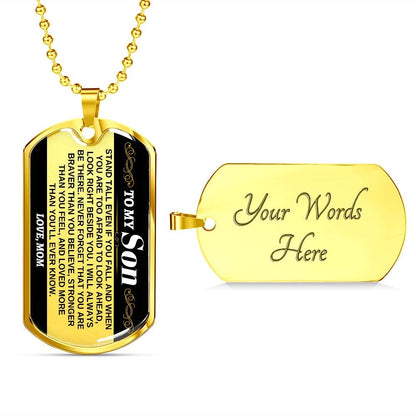 To My Son - Love, Mom - Beautiful Love Tag - SS306