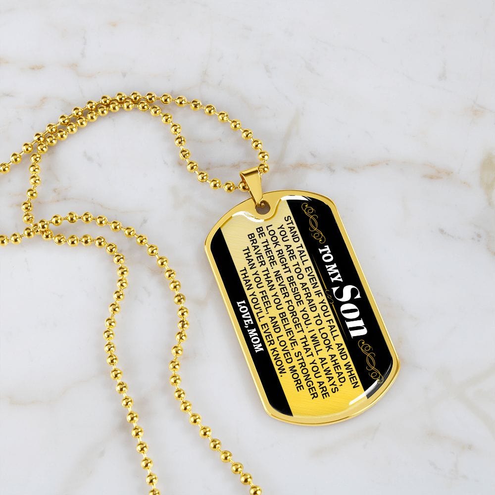 To My Son - Love, Mom - Beautiful Love Tag - SS306