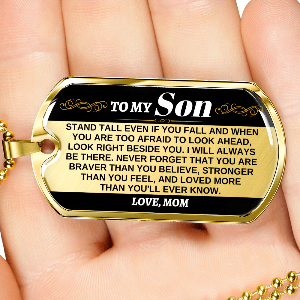 To My Son - Love, Mom - Beautiful Love Tag - SS306