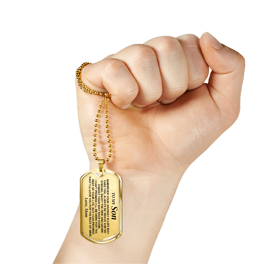 To My Son - Love, Mom - Beautiful Love Tag - SS311
