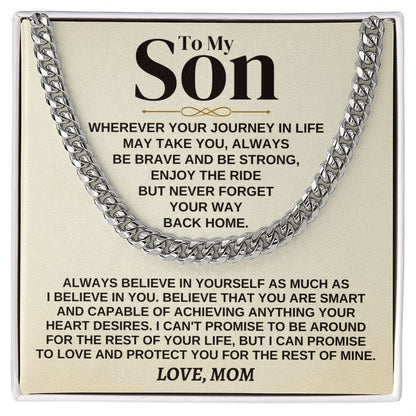 To My Son - Love Mom - Gift Set - SS319