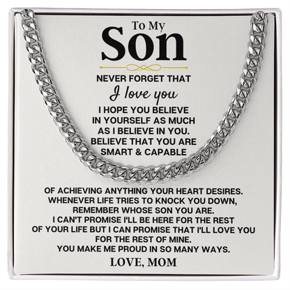 To My Son - Love, Mom - Special Gift Set - SS268