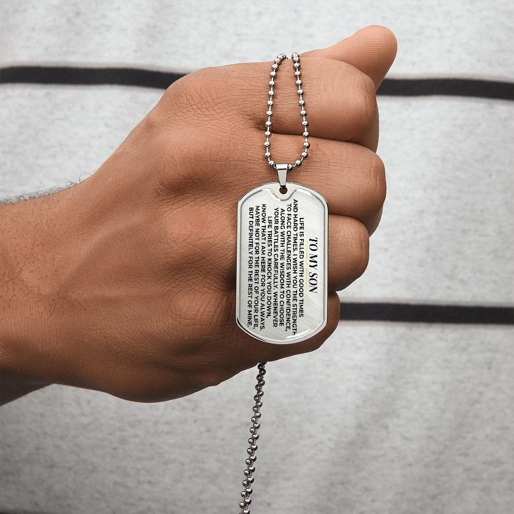 To My Son - Love Tag Keepsake - SS377