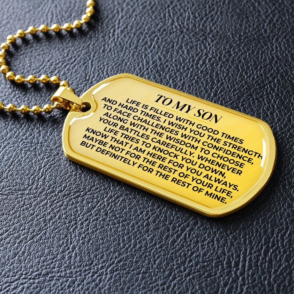 To My Son - Love Tag Keepsake - SS377