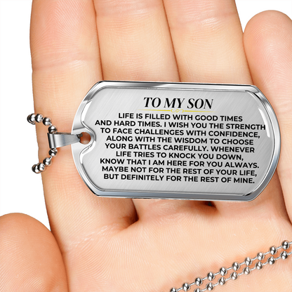 To My Son - Love Tag Keepsake - SS377