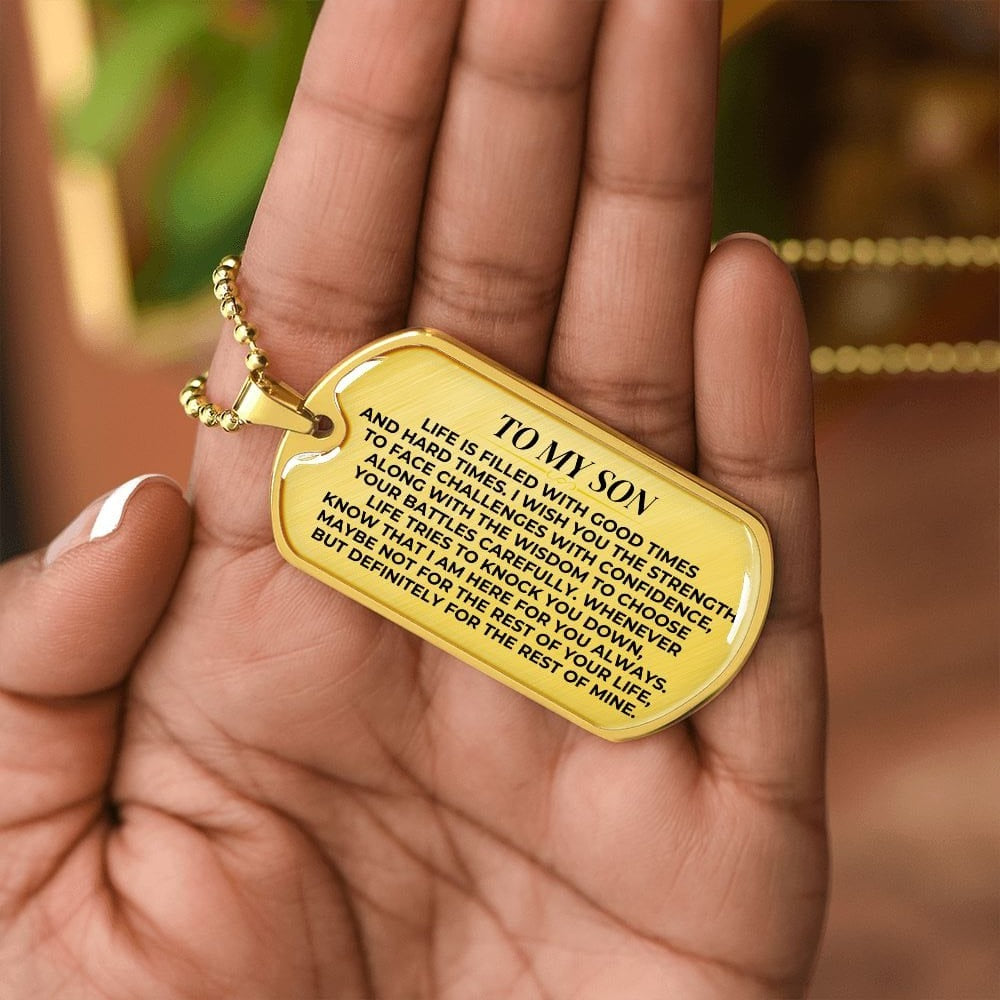 To My Son - Love Tag Keepsake - SS377