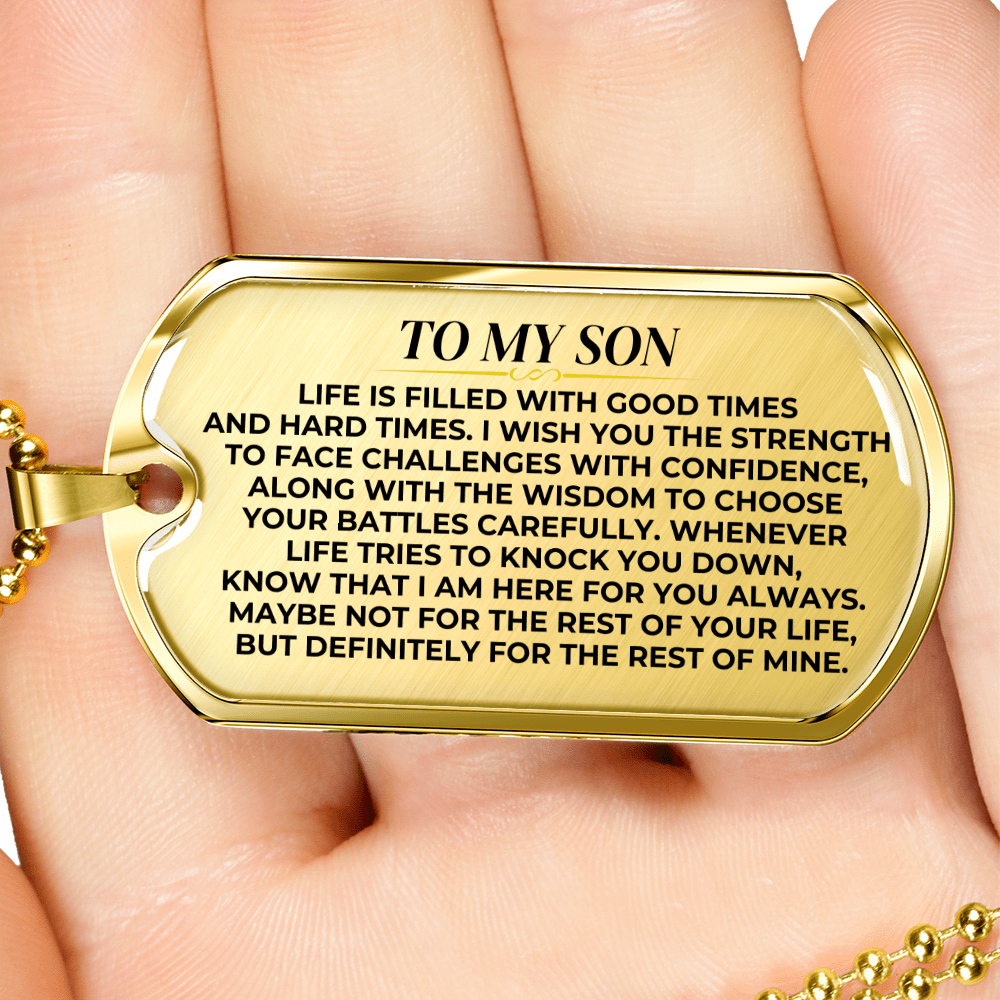 To My Son - Love Tag Keepsake - SS377