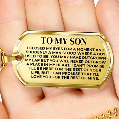 To My Son - Love Tag Keepsake - SS427-DT