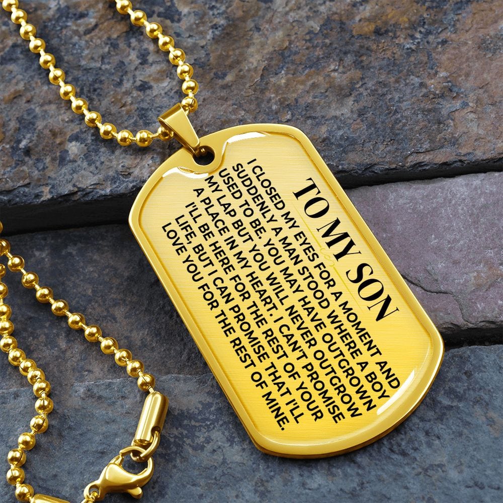 To My Son - Love Tag Keepsake - SS427-DT