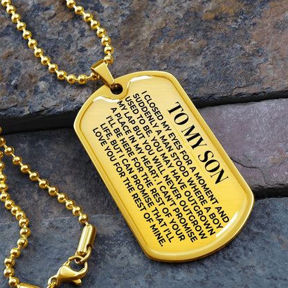 To My Son - Love Tag Keepsake - SS427-DT