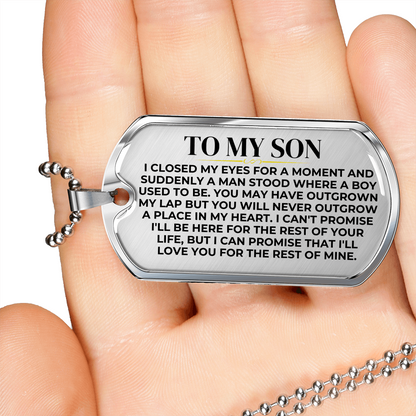 To My Son - Love Tag Keepsake - SS427-DT