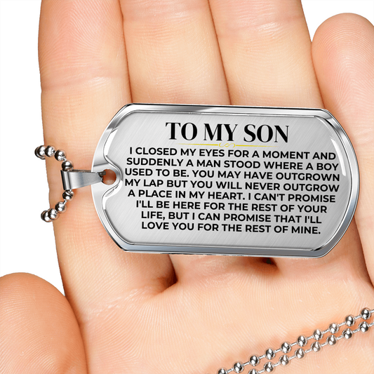 To My Son - Love Tag Keepsake - SS427-DT