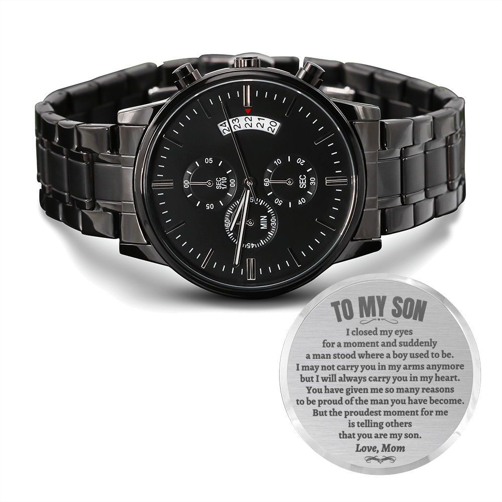 To My Son - Luxury Engraved Watch - SS43