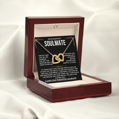 To My Soulmate - 18k Interlocked Hearts Gift Set - SS162SM