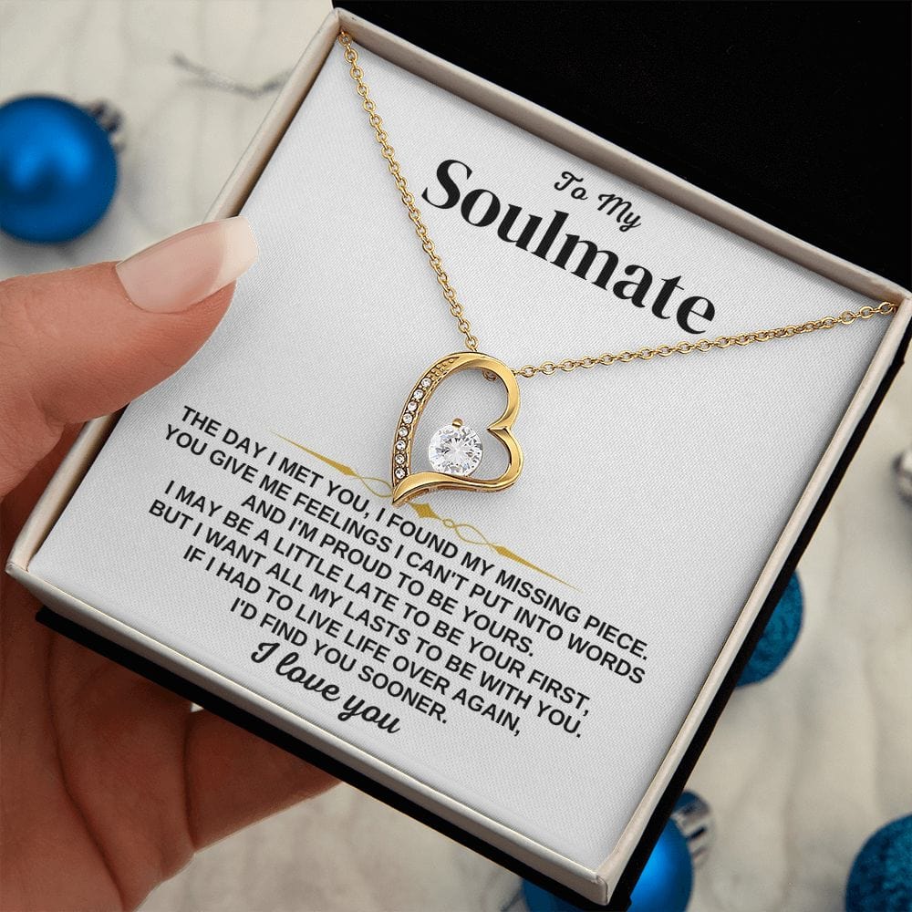 To My Soulmate - Find You Sooner - Necklace Gift Set - SS349