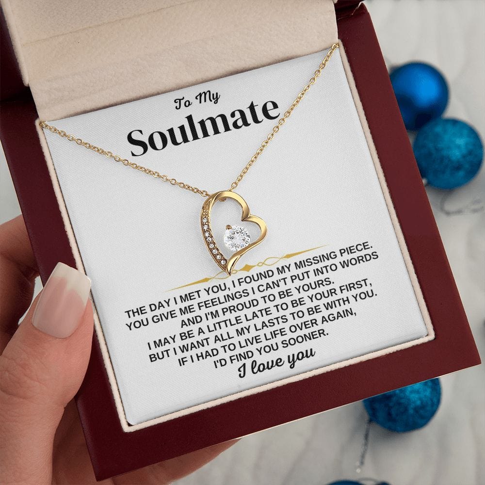 To My Soulmate - Find You Sooner - Necklace Gift Set - SS349