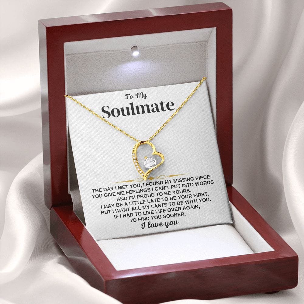 To My Soulmate - Find You Sooner - Necklace Gift Set - SS349