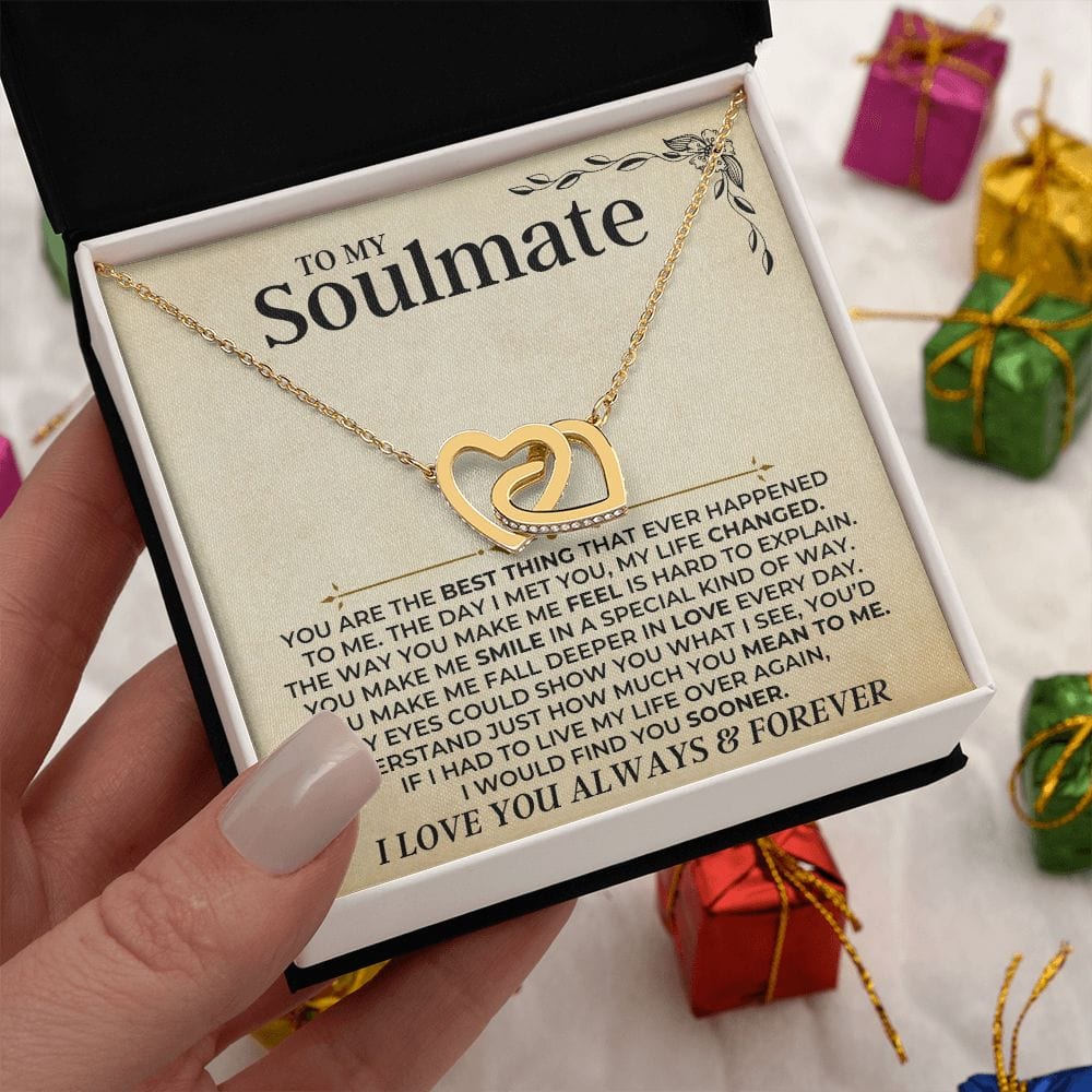 To My Soulmate - Forever Linked Hearts Gift Set - SS413S