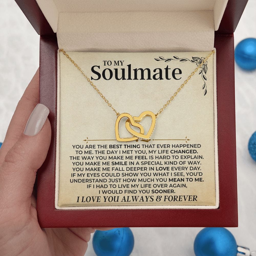 To My Soulmate - Forever Linked Hearts Gift Set - SS413S