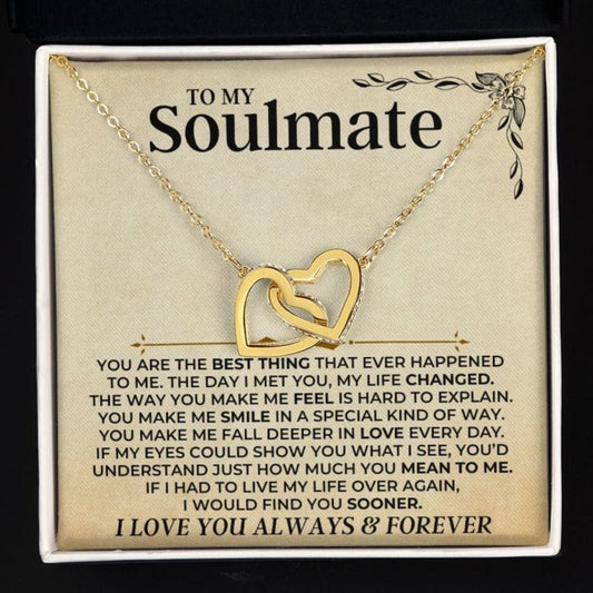 To My Soulmate - Forever Linked Hearts Gift Set - SS413S