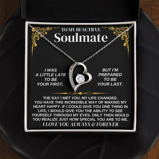 To My Soulmate - Forever Love Necklace Gift Set - SS338V2