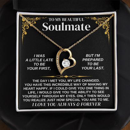 To My Soulmate - Forever Love Necklace Gift Set - SS338V2